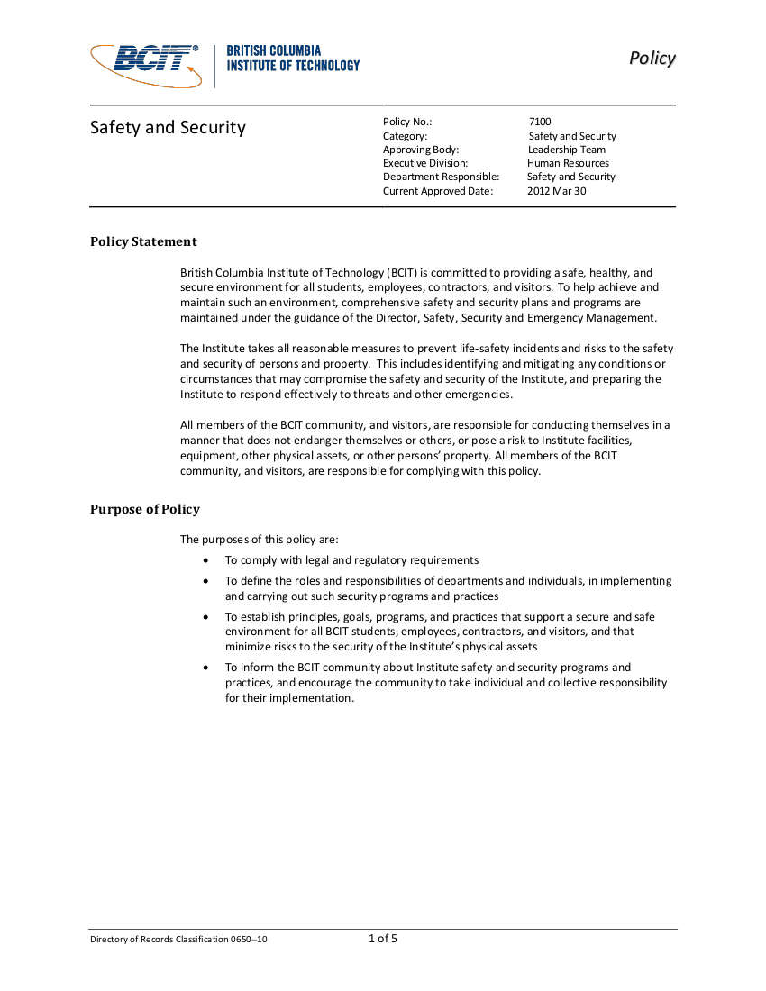 Detail Physical Security Plan Template Nomer 51