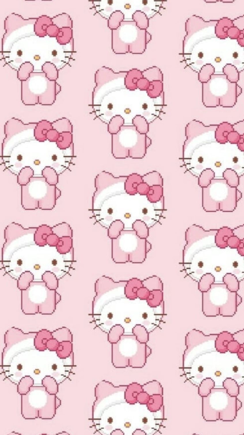 Detail Pink Hello Kitty Wallpaper Nomer 5