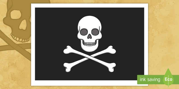 Pirate Flag Printable Template - KibrisPDR