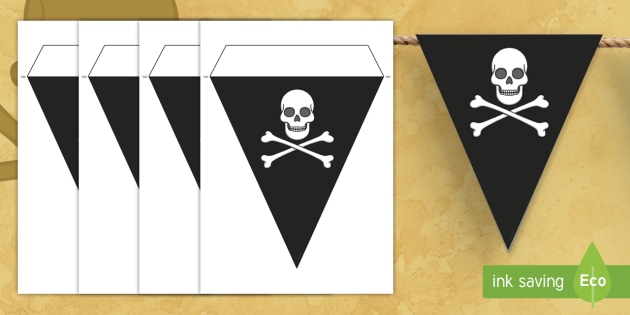 Detail Pirate Flag Printable Template Nomer 11