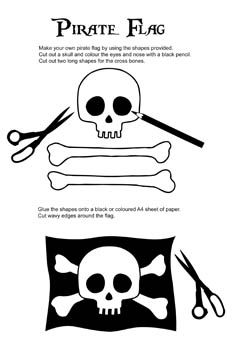 Detail Pirate Flag Printable Template Nomer 17