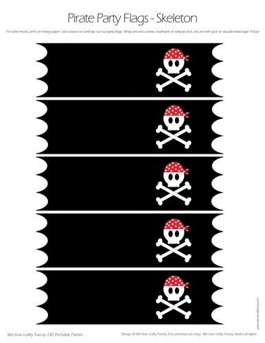 Detail Pirate Flag Printable Template Nomer 3