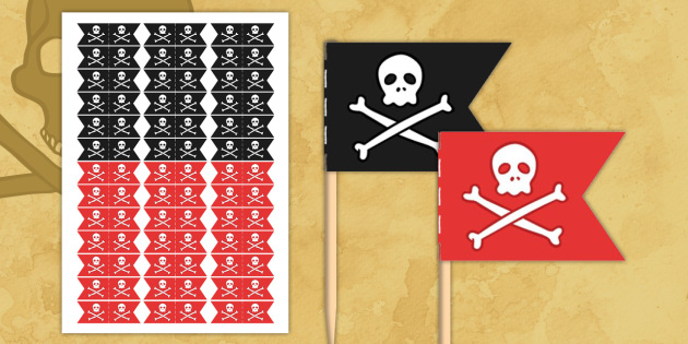 Detail Pirate Flag Printable Template Nomer 5