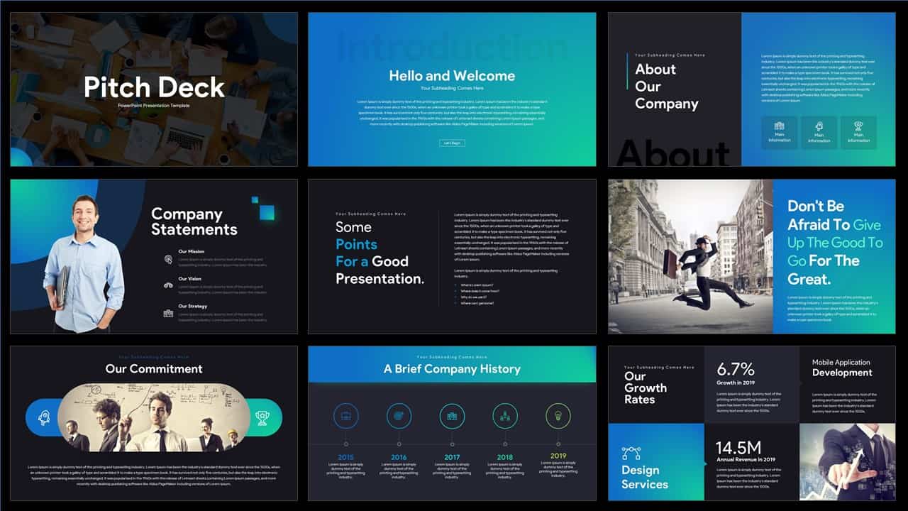 Detail Pitch Deck Ppt Template Free Nomer 43