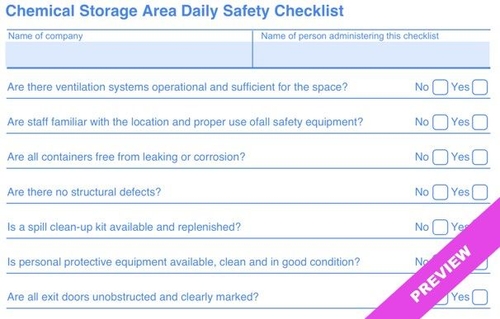 Detail Plant Checklist Template Nomer 28