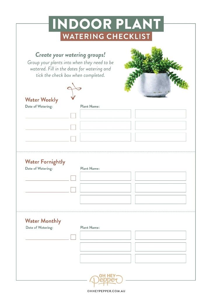 Detail Plant Checklist Template Nomer 50