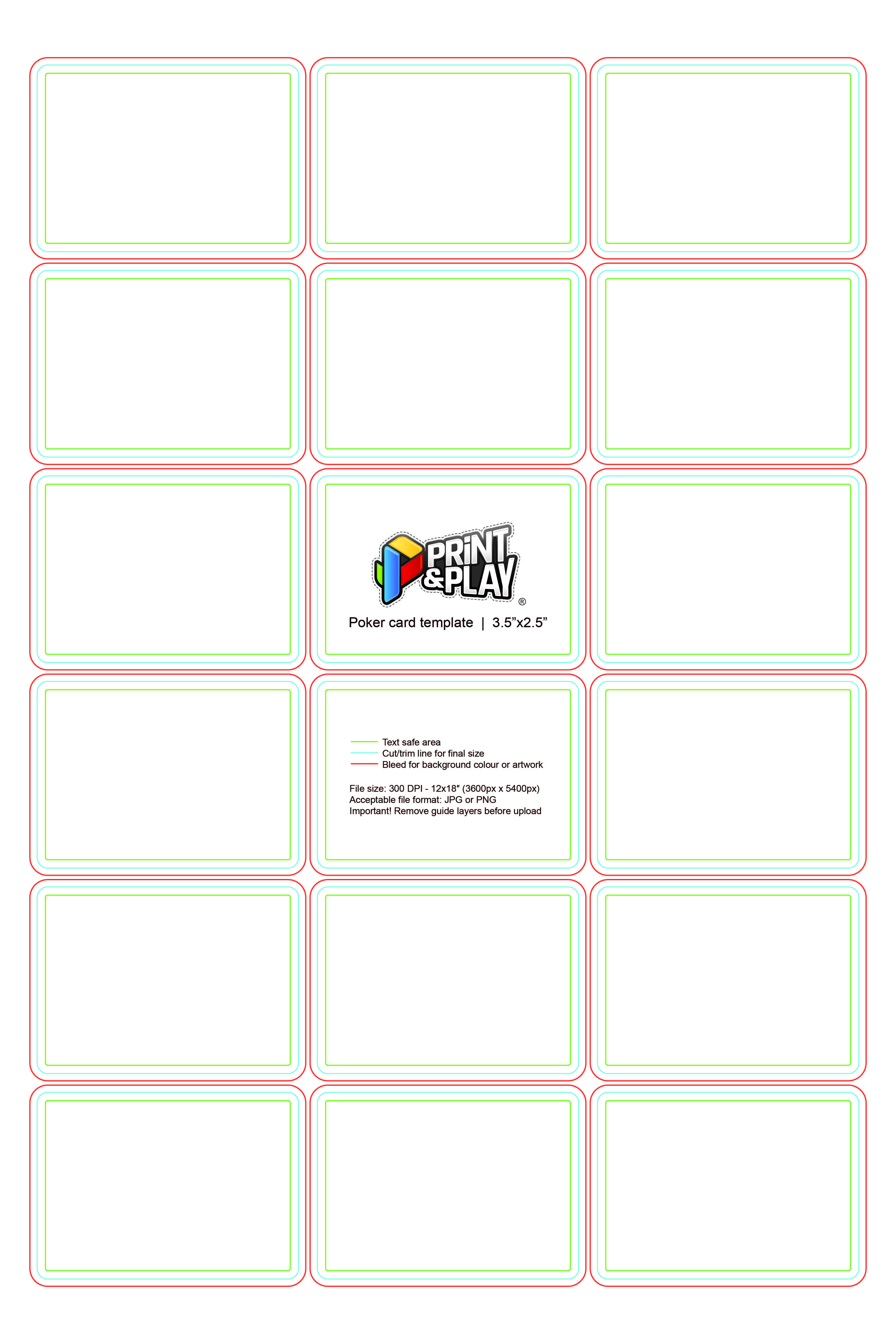 Detail Playing Card Template Photoshop Nomer 6