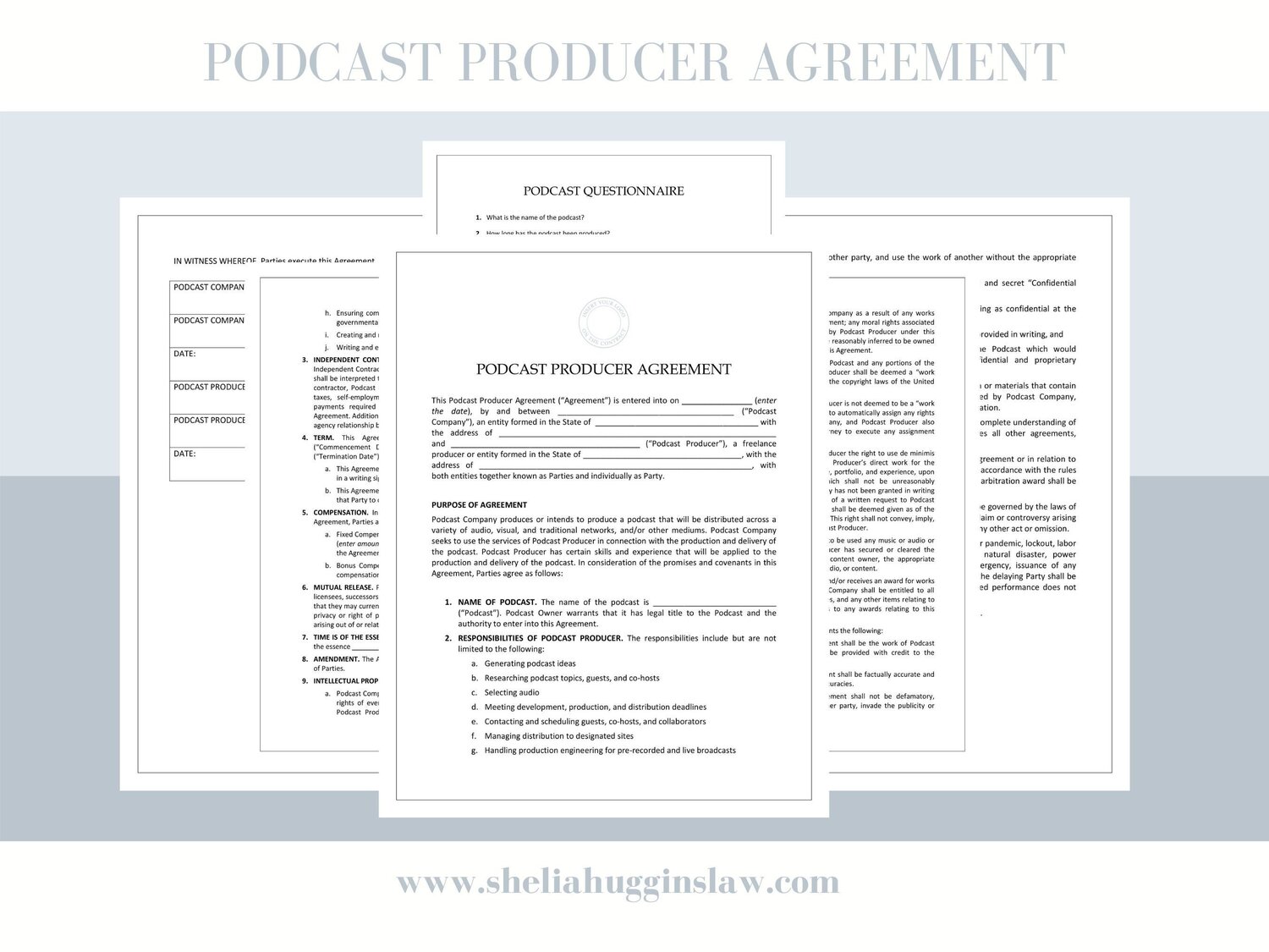 Detail Podcast Production Template Nomer 34