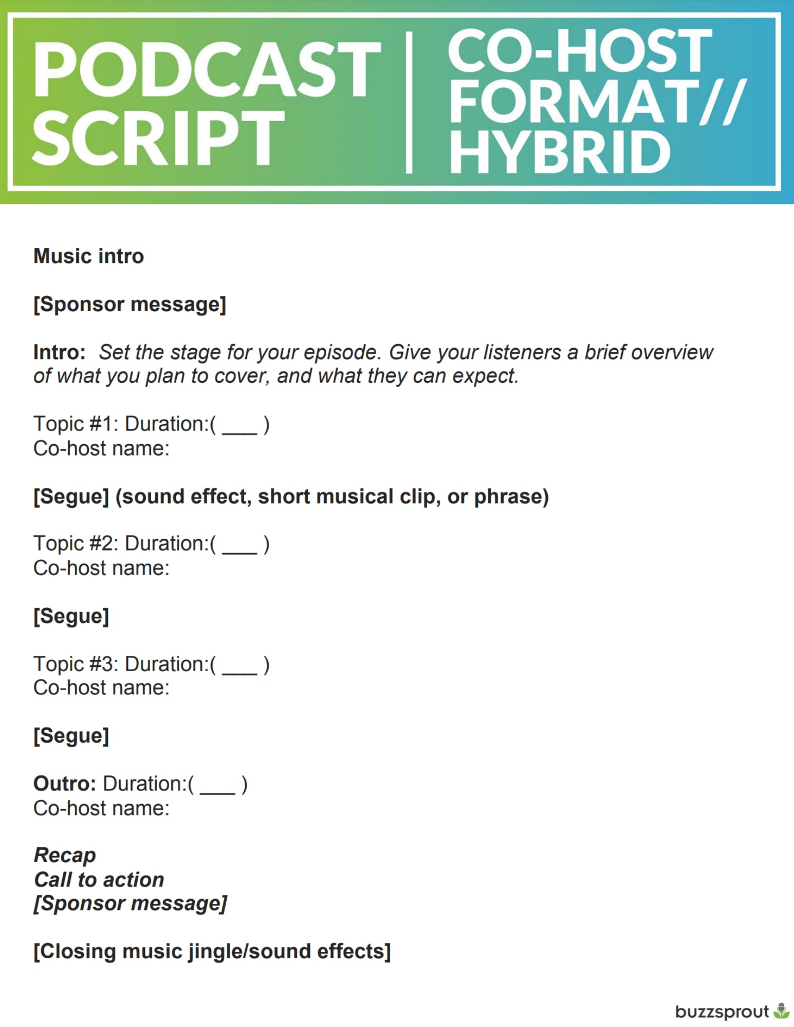 Detail Podcast Production Template Nomer 44