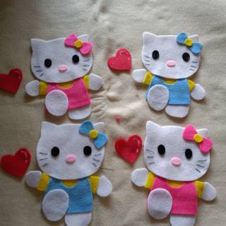 Detail Pola Hello Kitty Flanel Nomer 13