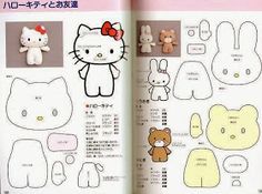 Detail Pola Hello Kitty Flanel Nomer 14