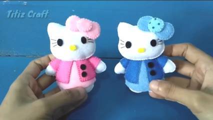 Detail Pola Hello Kitty Flanel Nomer 17