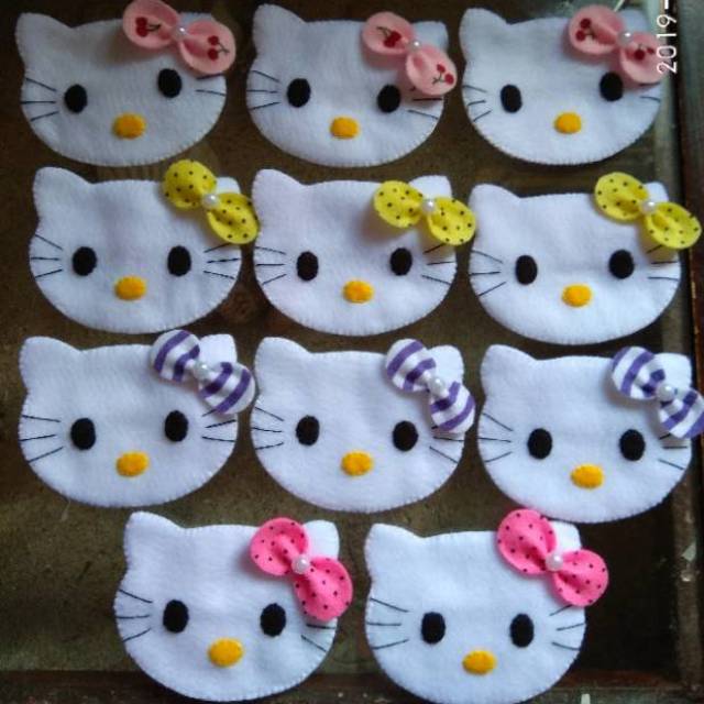 Detail Pola Hello Kitty Flanel Nomer 18