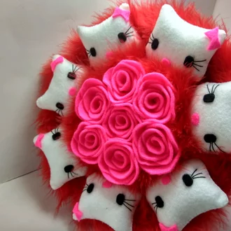 Detail Pola Hello Kitty Flanel Nomer 22