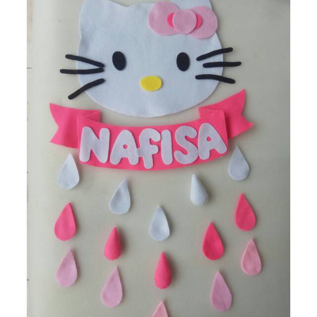 Detail Pola Hello Kitty Flanel Nomer 3