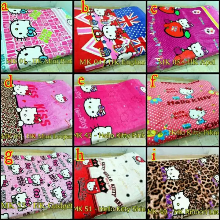 Detail Pola Hello Kitty Flanel Nomer 41