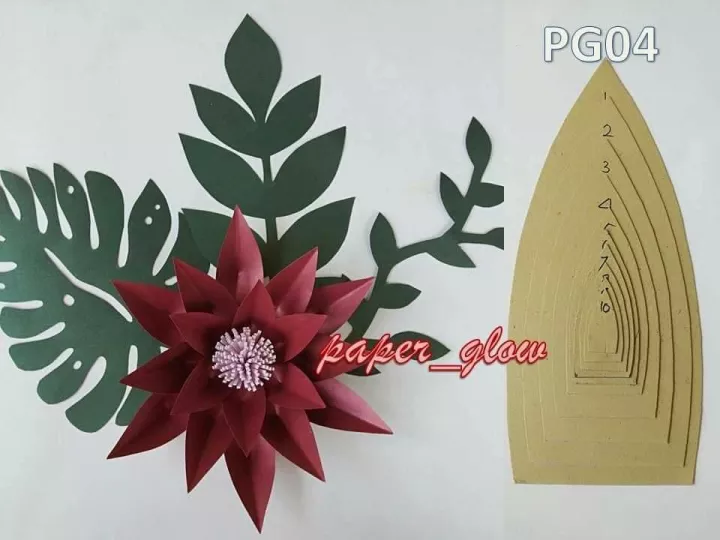 Detail Pola Untuk Paper Flower Nomer 36