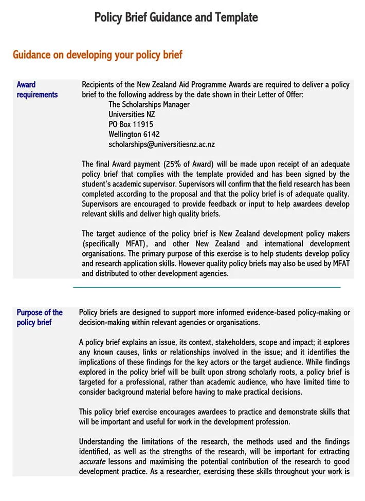 Detail Policy Brief Design Template Nomer 18