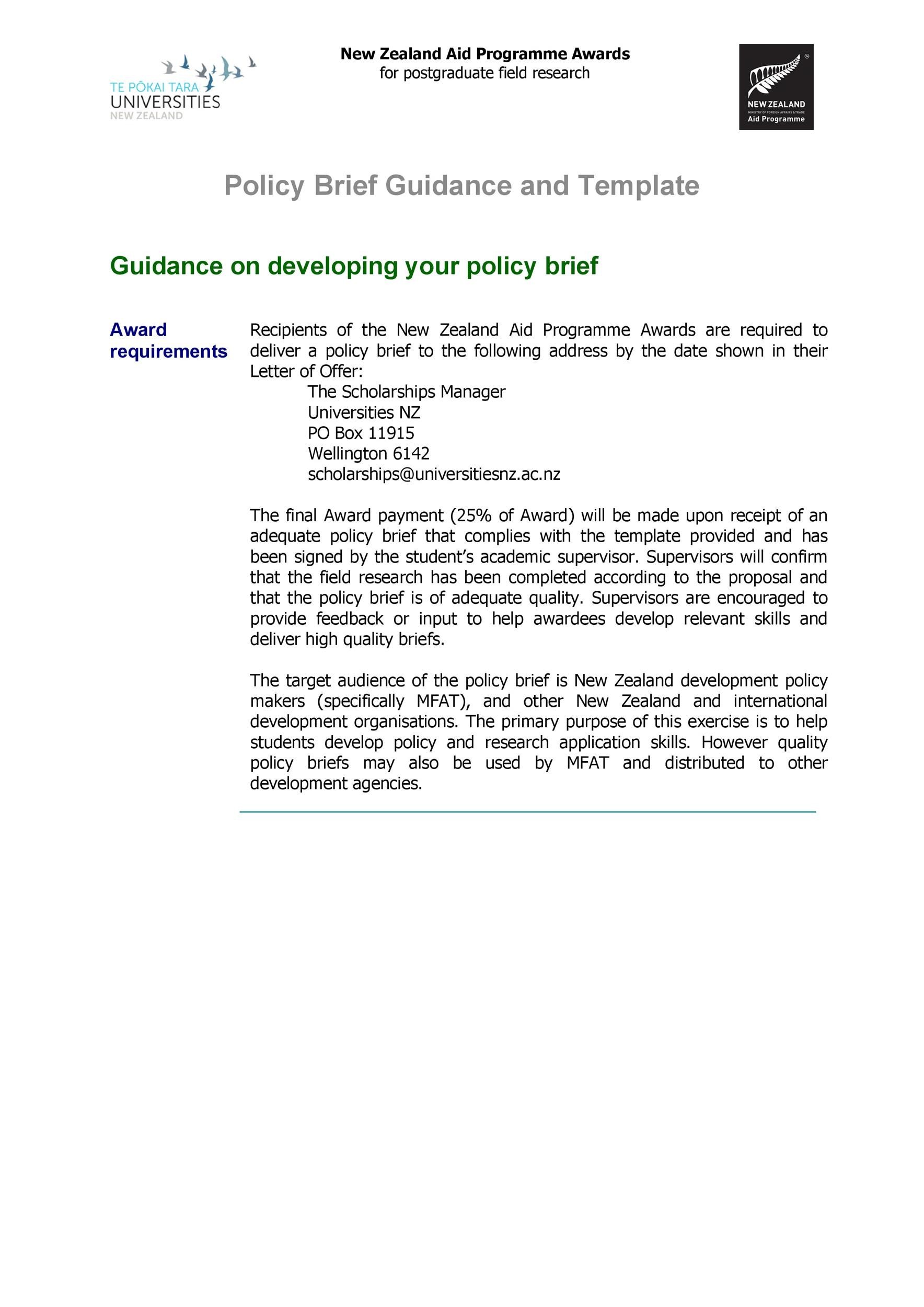 Detail Policy Brief Design Template Nomer 38