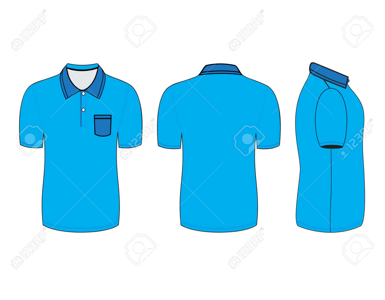 Detail Polo Template Vector Nomer 56