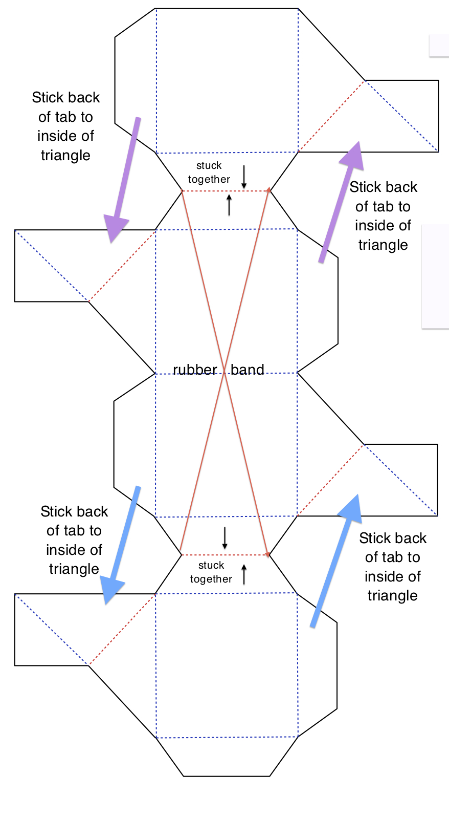 Pop Up Cube Box Template - KibrisPDR