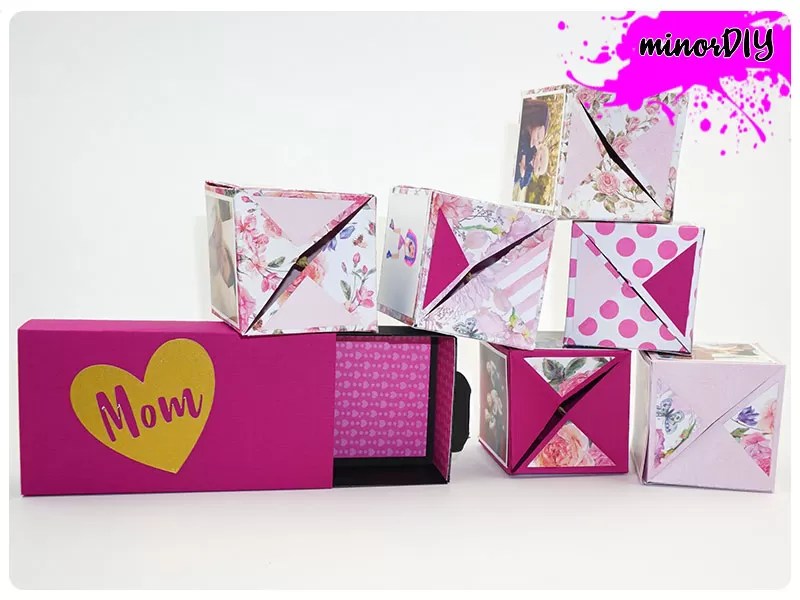 Detail Pop Up Cube Box Template Nomer 10