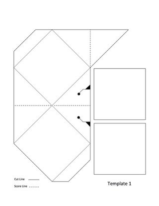 Detail Pop Up Cube Box Template Nomer 21