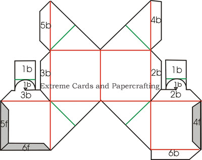 Detail Pop Up Cube Box Template Nomer 5