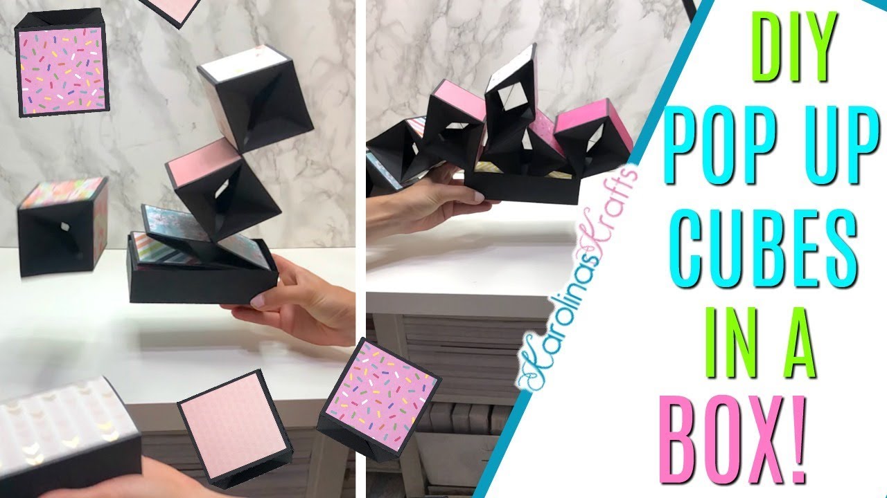 Detail Pop Up Cube Box Template Nomer 6