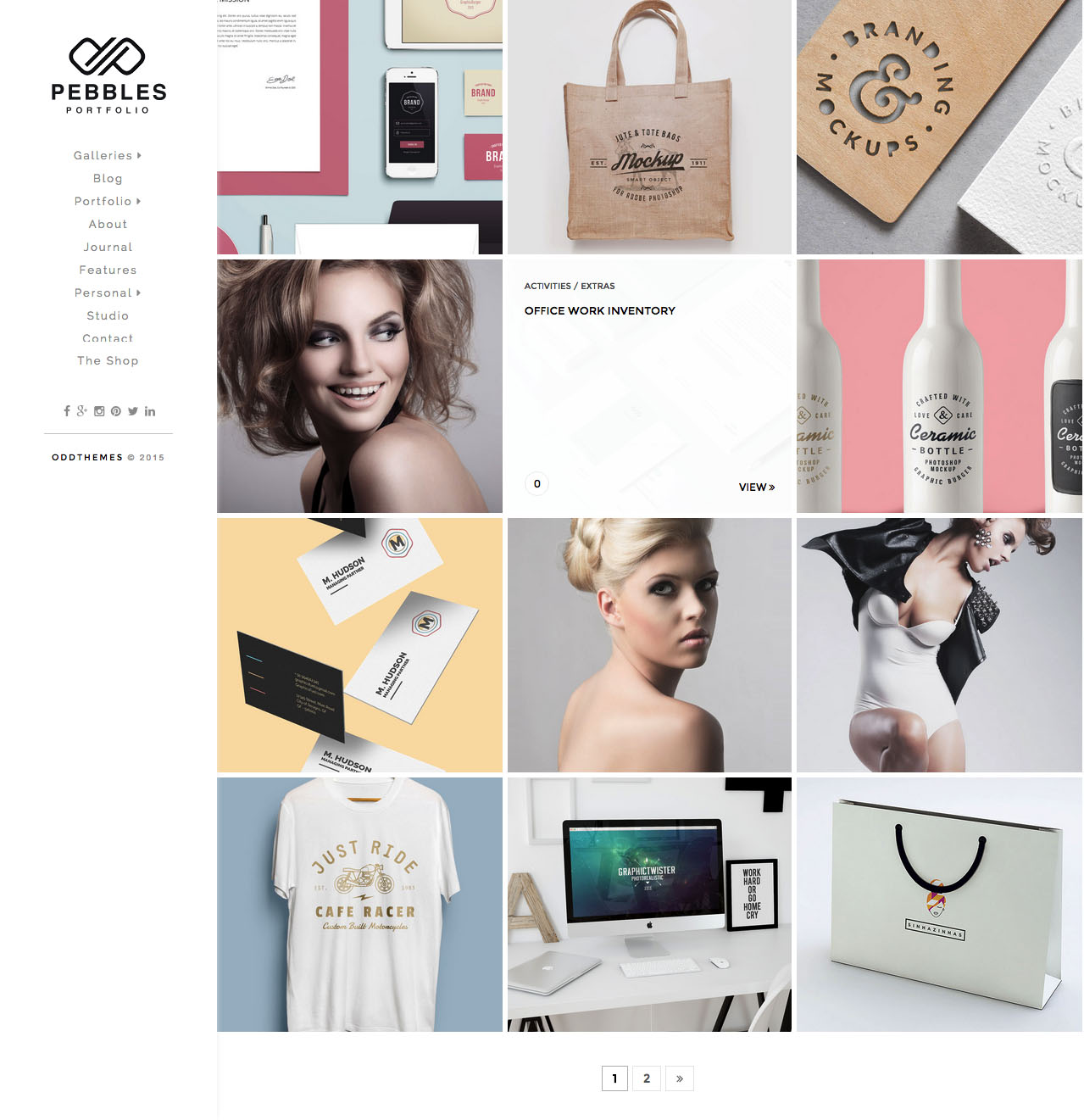 Detail Portfolio Blogger Template Nomer 36