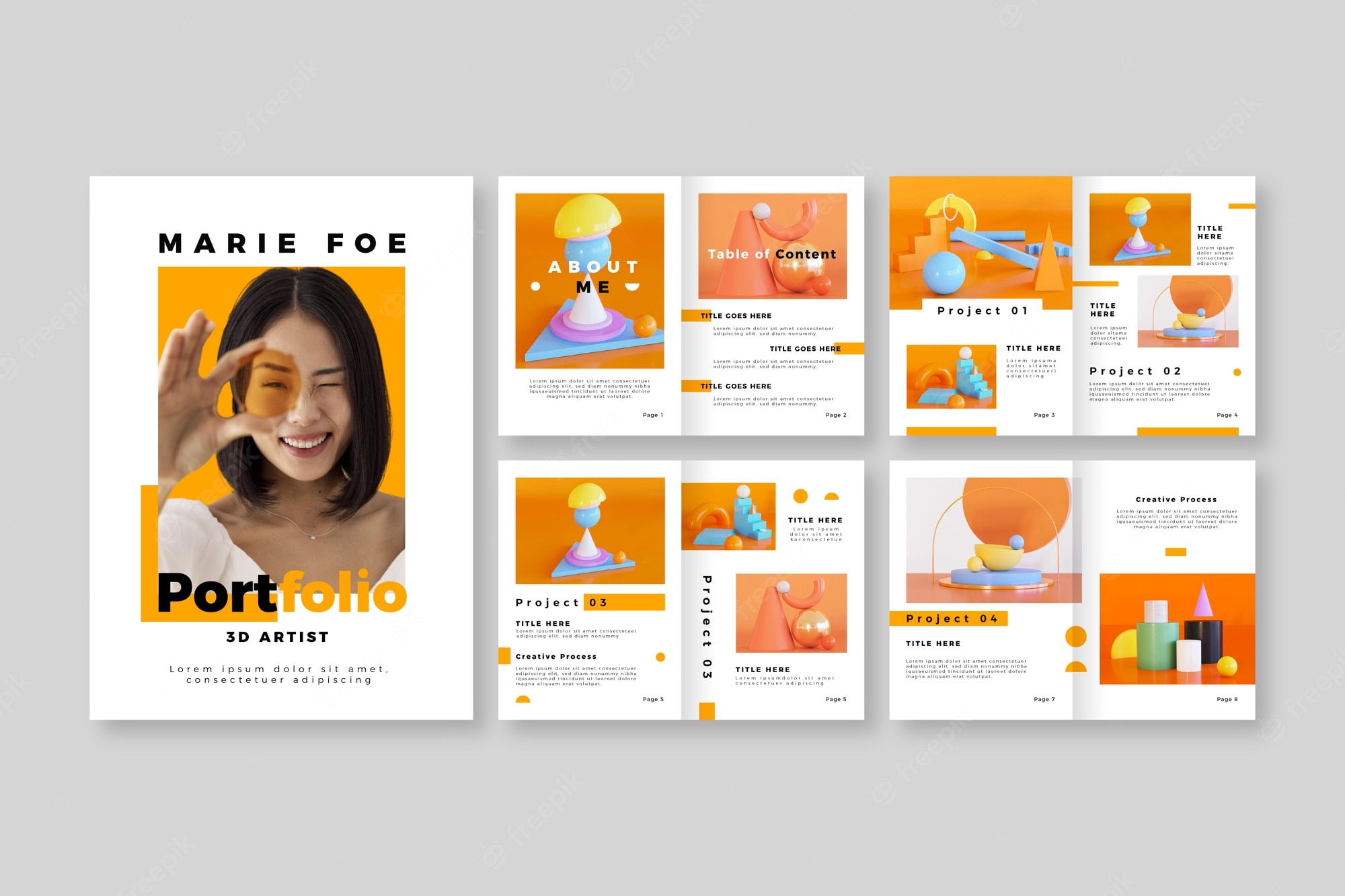 Detail Portfolio Design Template Nomer 30