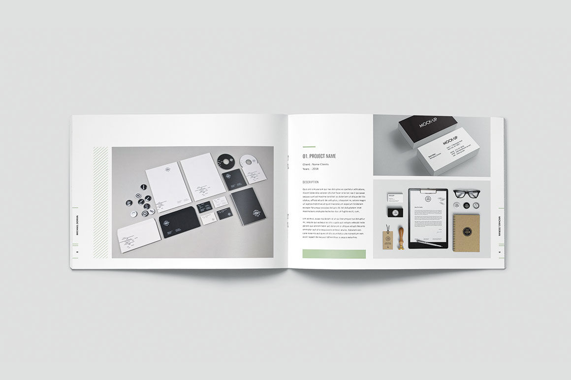 Detail Portfolio Design Template Nomer 44