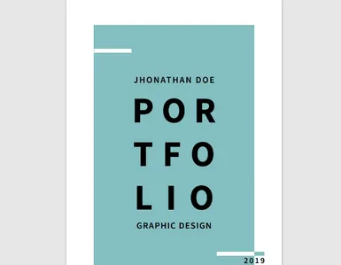 Detail Portfolio Design Template Nomer 54