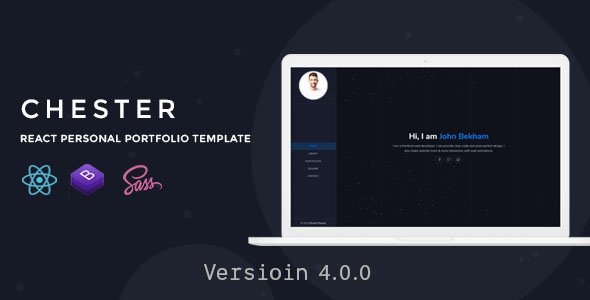 Detail Portfolio React Template Nomer 18