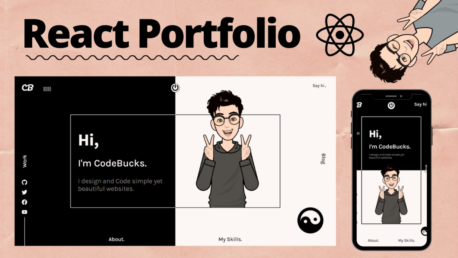 Detail Portfolio React Template Nomer 27