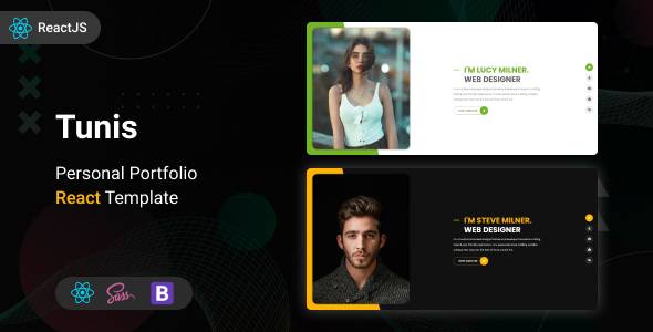 Detail Portfolio React Template Nomer 47