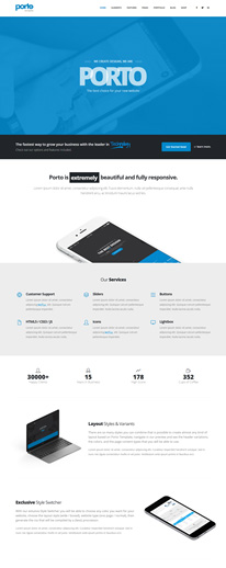 Detail Porto Html5 Template Nomer 24