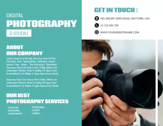 Detail Portrait Brochure Template Nomer 17
