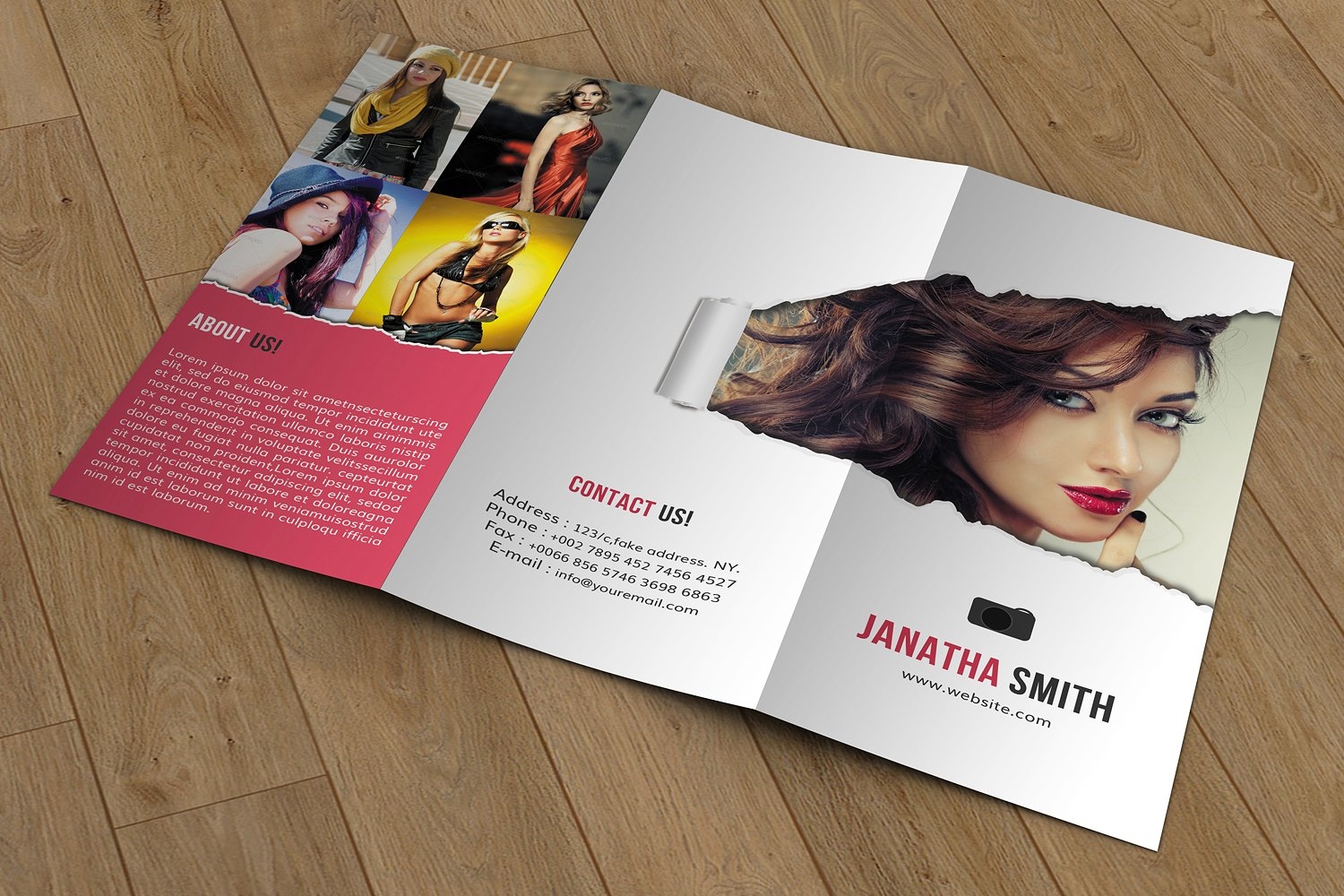 Detail Portrait Brochure Template Nomer 28