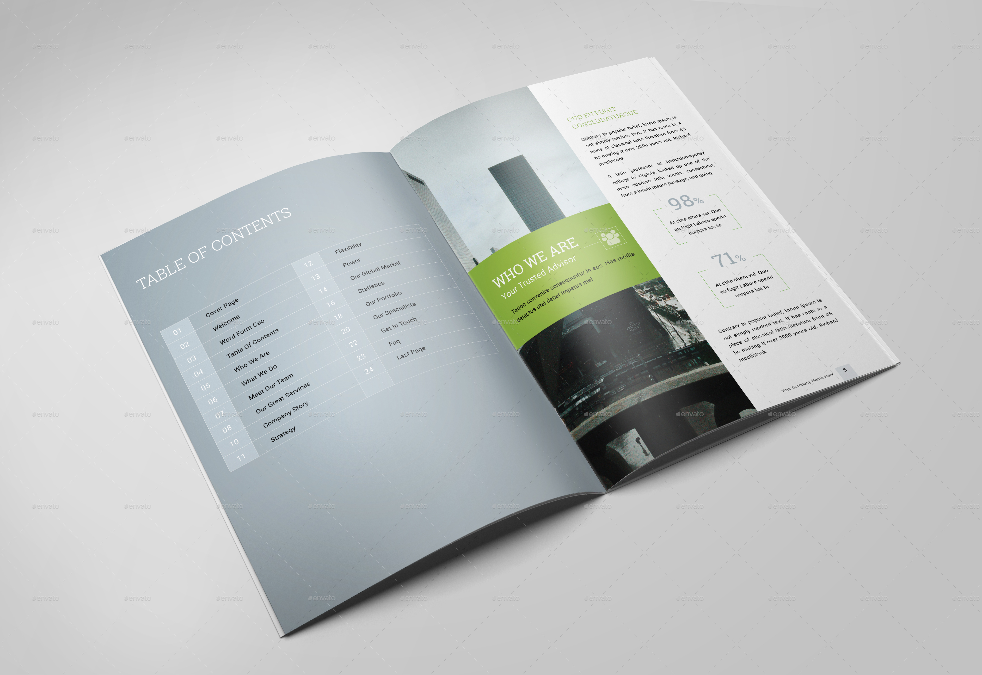 Detail Portrait Brochure Template Nomer 6