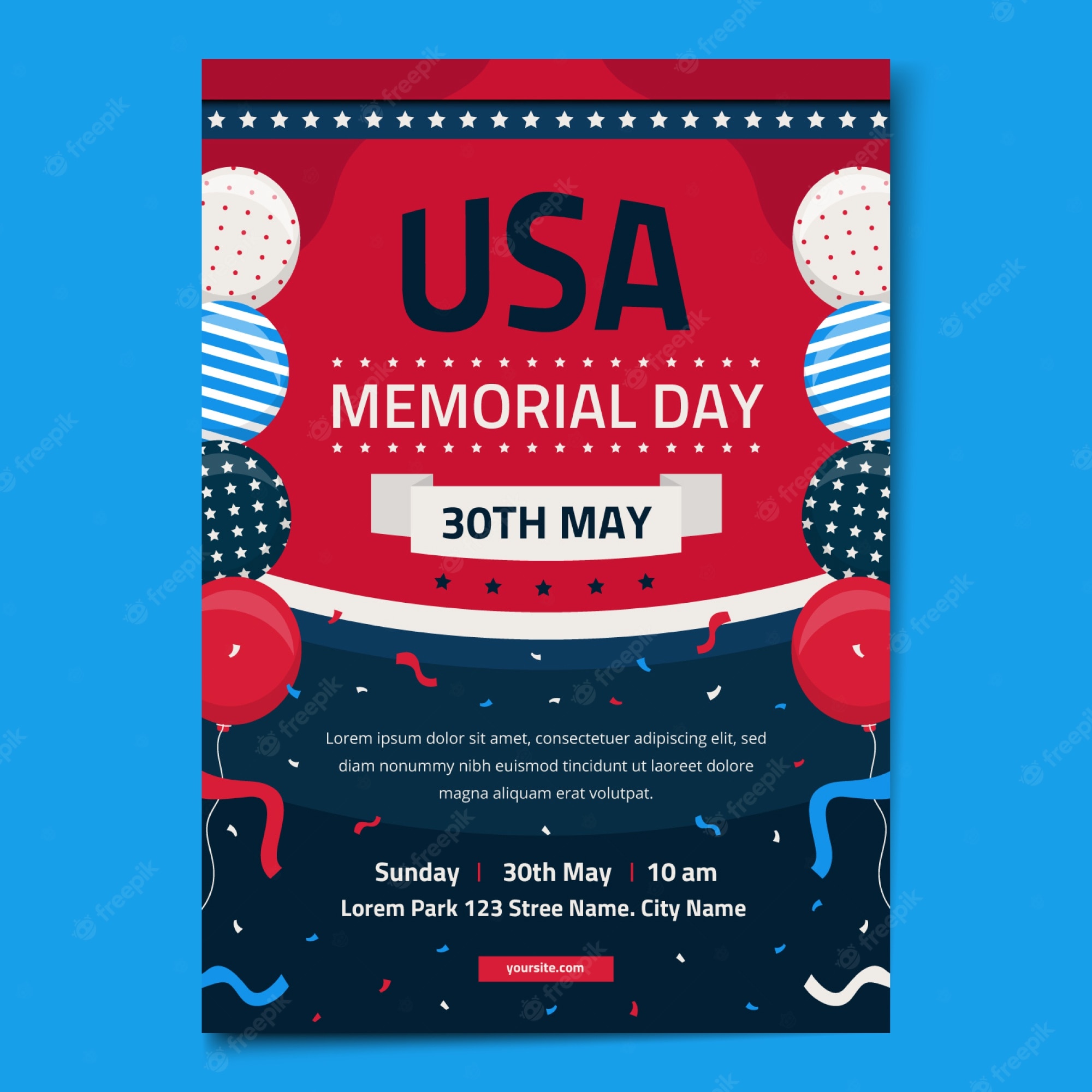 Detail Poster Flyer Template Nomer 4