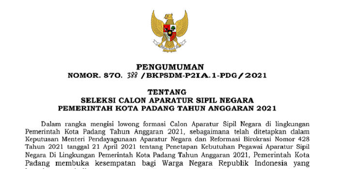 Detail Download Logo Pemerintah Kota Padang Nomer 51