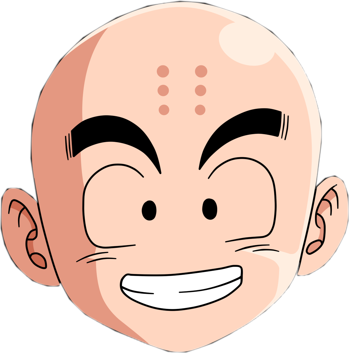 Detail Krillin Forehead Nomer 7