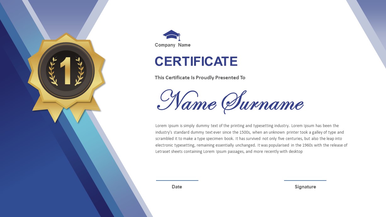 Detail Powerpoint Award Template Nomer 19