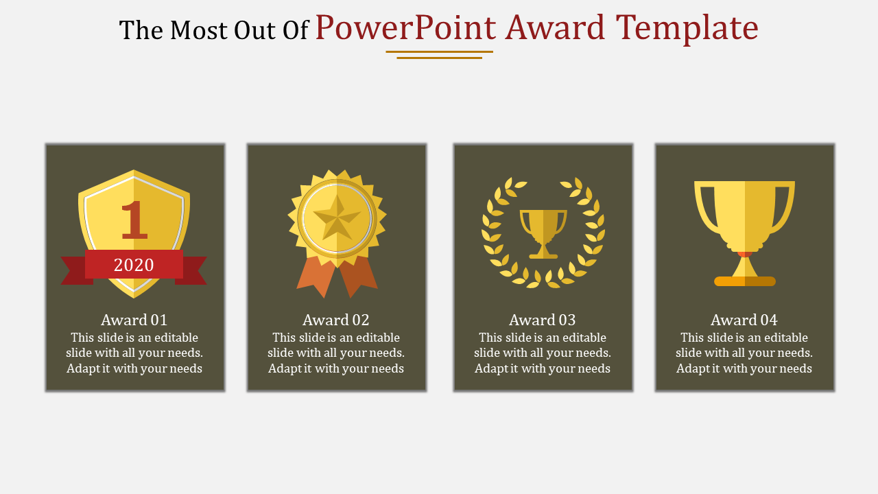 Detail Powerpoint Award Template Nomer 28