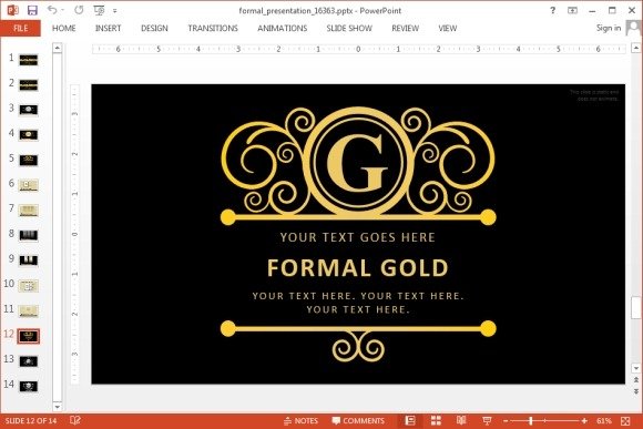 Detail Powerpoint Award Template Nomer 41