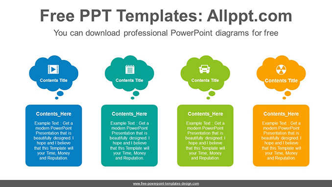 Detail Powerpoint Bubble Template Nomer 4