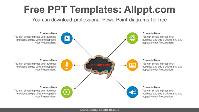 Detail Powerpoint Bubble Template Nomer 30