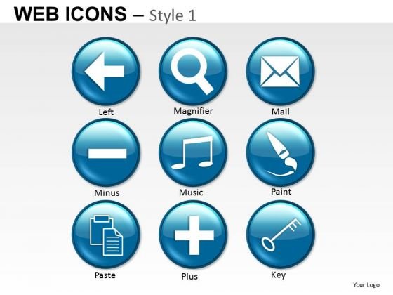 Detail Powerpoint Button Template Nomer 40