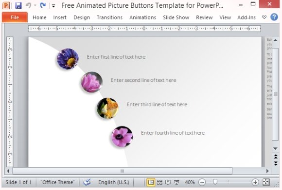Detail Powerpoint Button Template Nomer 6